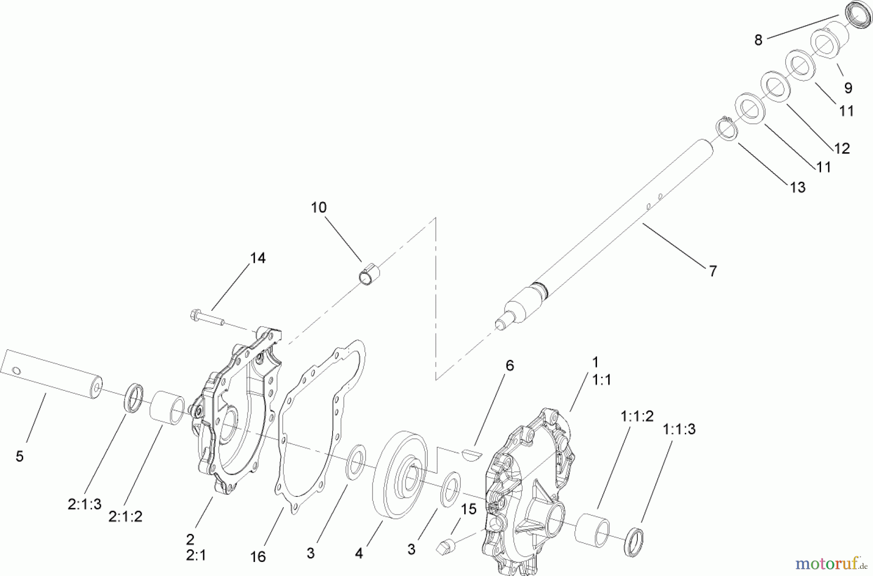 Toro Neu Snow Blowers/Snow Throwers Seite 2 38610 (6000) - Toro Power Max 6000 Snowthrower, 2008 (280000001-280999999) 26IN AUGER GEARCASE ASSEMBLY NO. 108-7328