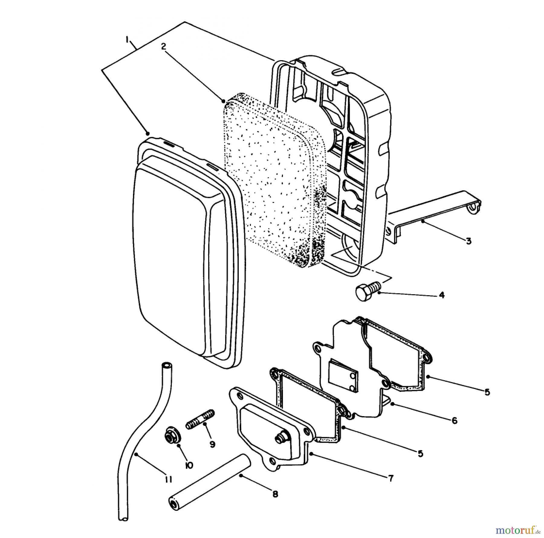 Toro Neu Generators 62040 (T4000D) - Toro Generator, T4000D, 1987 (7000001-7999999) AIR CLEANER