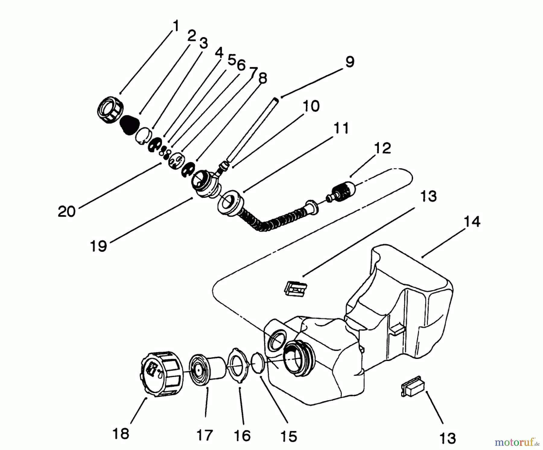  Toro Neu Trimmers, String/Brush 51660 (TC 3500) - Toro TC 3500 Gas Trimmer, 1992 (2000001-2999999) ENGINE ASSEMBLY #5