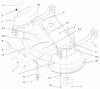 Mähdecks 30139 - Toro 37" Recycler Mower (SN: 210000001 - 210999999) (2001) Ersatzteile ROLLERS, COVERS AND DECK SUPPORT ASSEMBLY