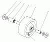 Mähdecks 30555 - Toro 52" Side Discharge Mower, Groundsmaster 200 Series (SN: SN: 90001 - 99999) (1989) Ersatzteile PHENOLIC WHEEL ASSEMBLY NO. 27-1050 (OPTIONAL)