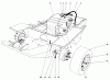 Mähdecks 30555 - Toro 52" Side Discharge Mower, Groundsmaster 200 Series (SN: 8000001 - 8999999) (1988) Ersatzteile GAS TANK AND AXLE ASSEMBLY