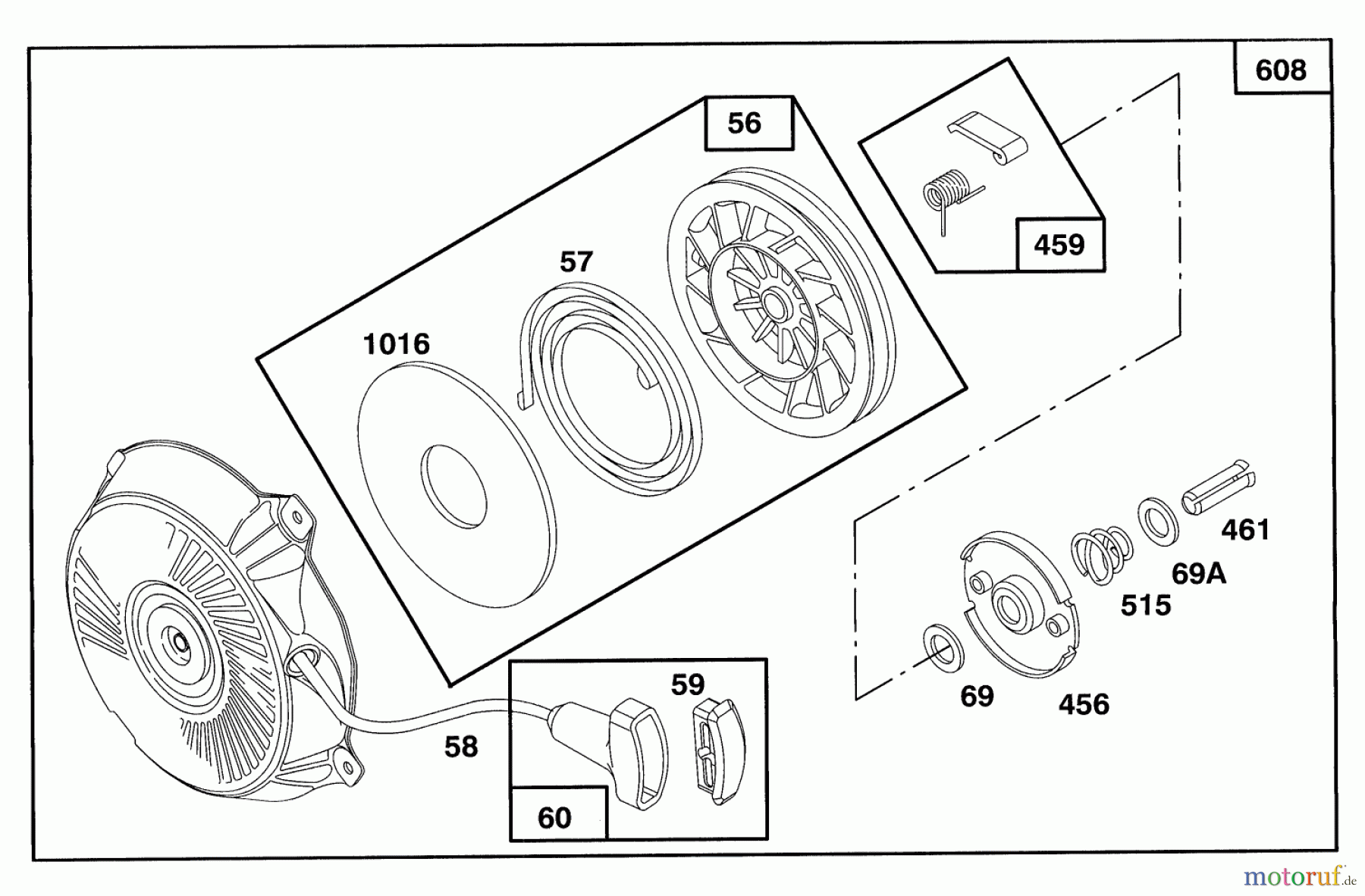  Laubbläser / Laubsauger 62923 - Toro 5 hp Lawn Vacuum (SN: 3900001 - 3999999) (1993) ENGINE BRIGGS & STRATTON MODEL 135202-0185-01 #7