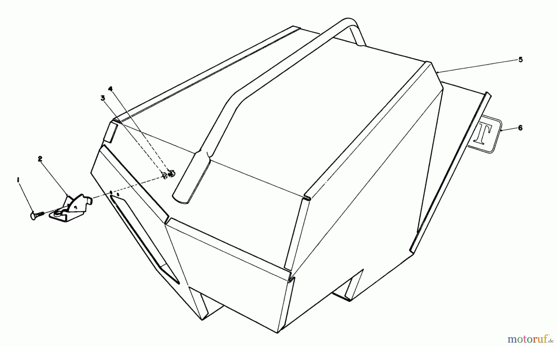  Rasenmäher 22036 - Toro Walk-Behind Mower (SN: 1000001 - 1999999) (1991) STEEL GRASS CATCHER (MODEL 22099)(OPTIONAL)