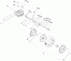 Rasenmäher 22167TE - Toro 53cm Heavy-Duty Recycler Mower (SN: 240000001 - 240999999) (2004) Ersatzteile REAR WHEEL AND AXLE ASSEMBLY