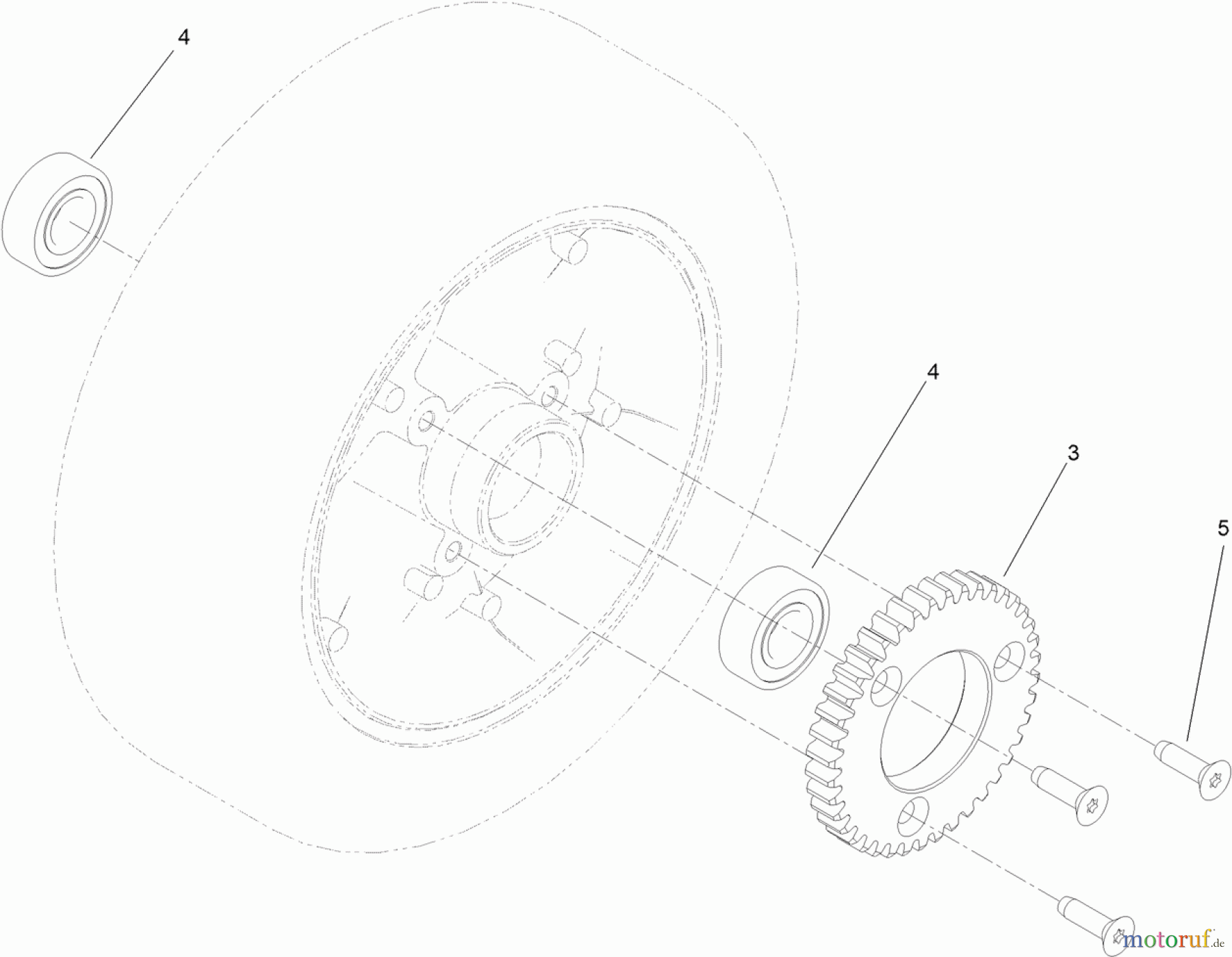 Rasenmäher 22203TE - Toro 66cm Heavy-Duty Rear Bagger Lawn Mower (SN: 313000001 - 313999999) (2013) WHEEL ASSEMBLY NO. 112-8707