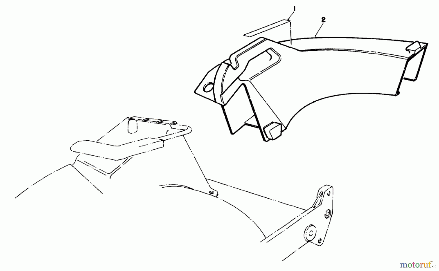 Rasenmäher 22621 - Toro Walk-Behind Mower (SN: 8000001 - 8999999) (1988) SIDE DISCHARGE CHUTE MODEL NO. 59110 (OPTIONAL)