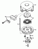 Rasenmäher 23301 - Toro Walk-Behind Mower (SN: 2000001 - 2999999) (1972) Ersatzteile REWIND STARTER NO. 590420 PARTS LIST