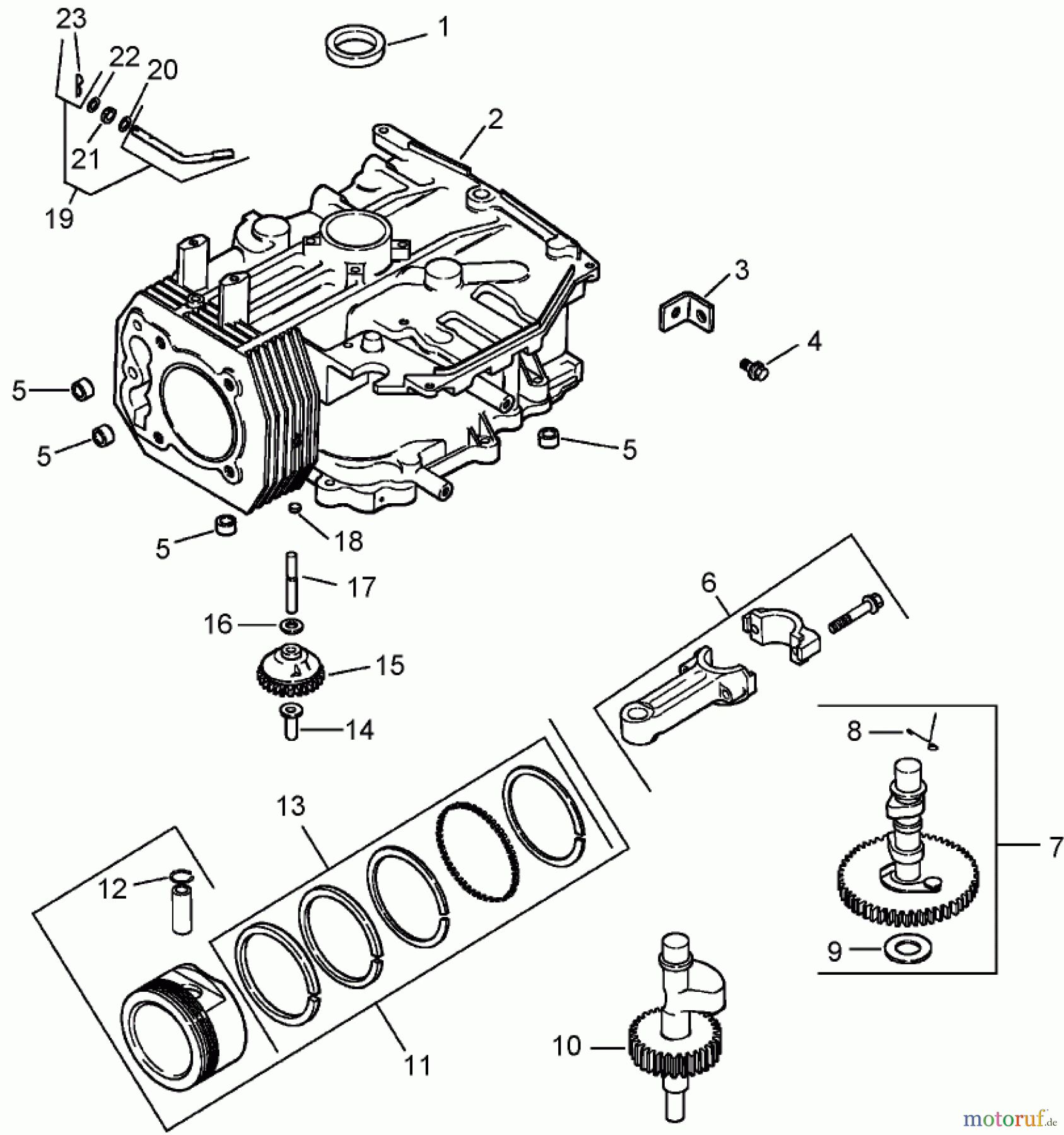  Rasenmäher für Großflächen 30318 - Toro Mid-Size ProLine Mower, T-Bar, Gear Drive, 15 HP, 44