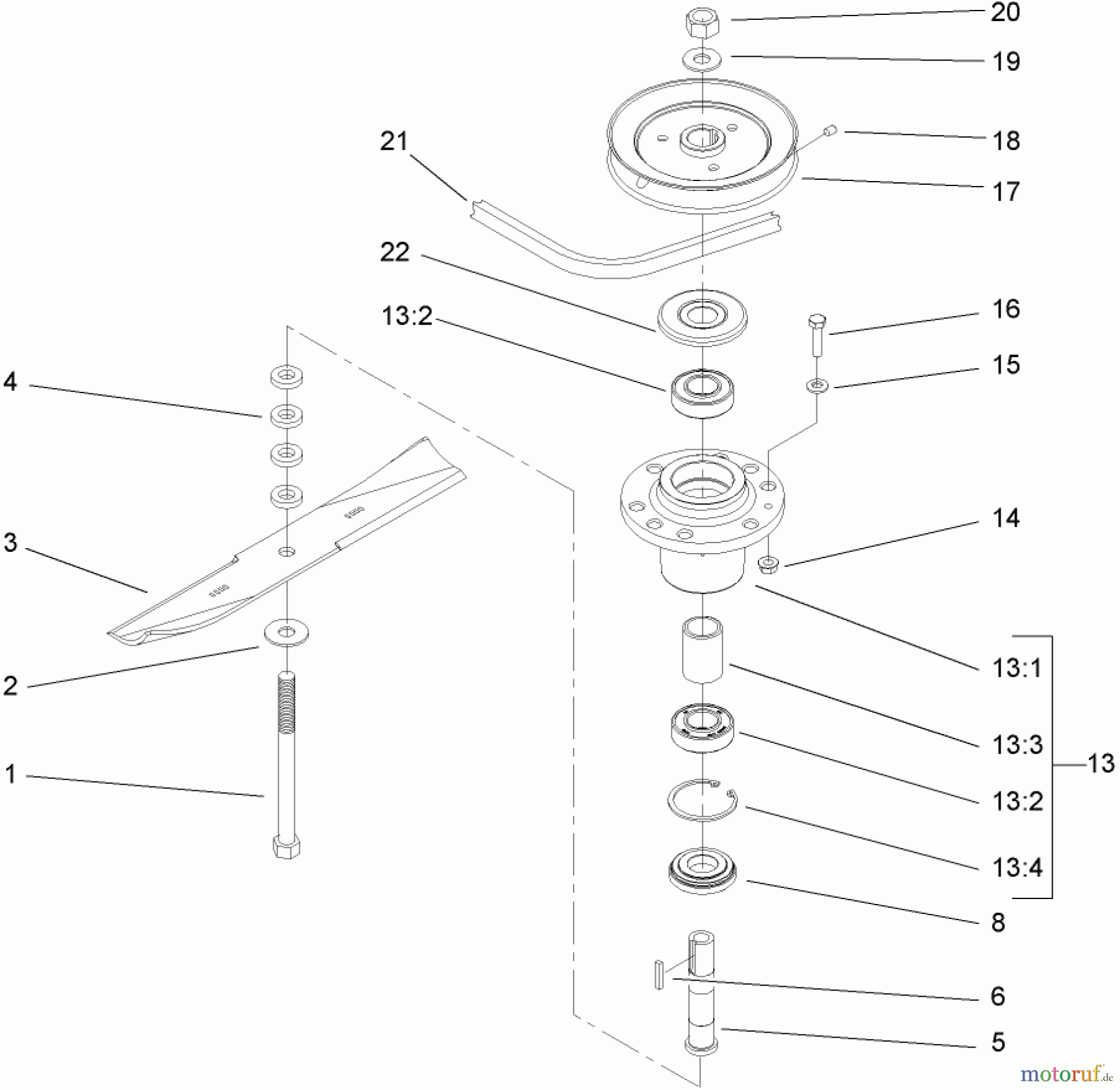  Rasenmäher für Großflächen 30519 - Toro Mid-Size ProLine Mower, Pistol Grip, Gear Drive, 13 HP, 36