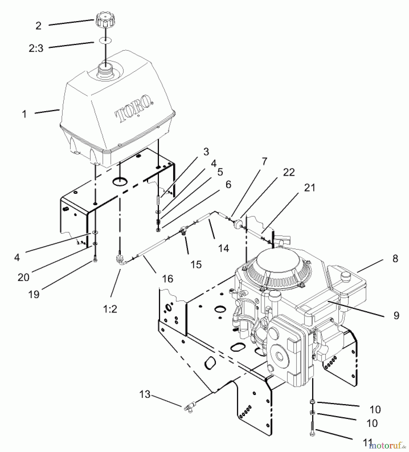  Rasenmäher für Großflächen 30528 - Toro Mid-Size ProLine Mower, Pistol Grip, Hydro Drive, 15 hp, 48