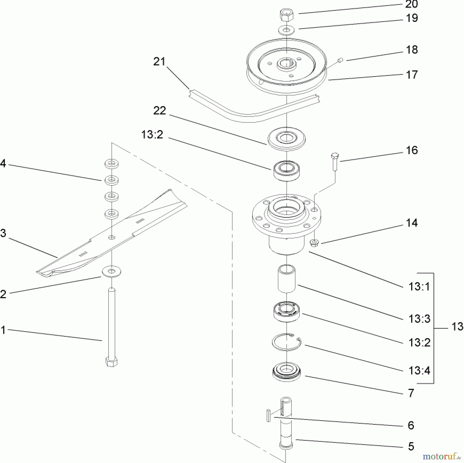  Rasenmäher für Großflächen 30531 - Toro Mid-Size ProLine Mower, Pistol Grip, Gear Drive, 15 hp, 48