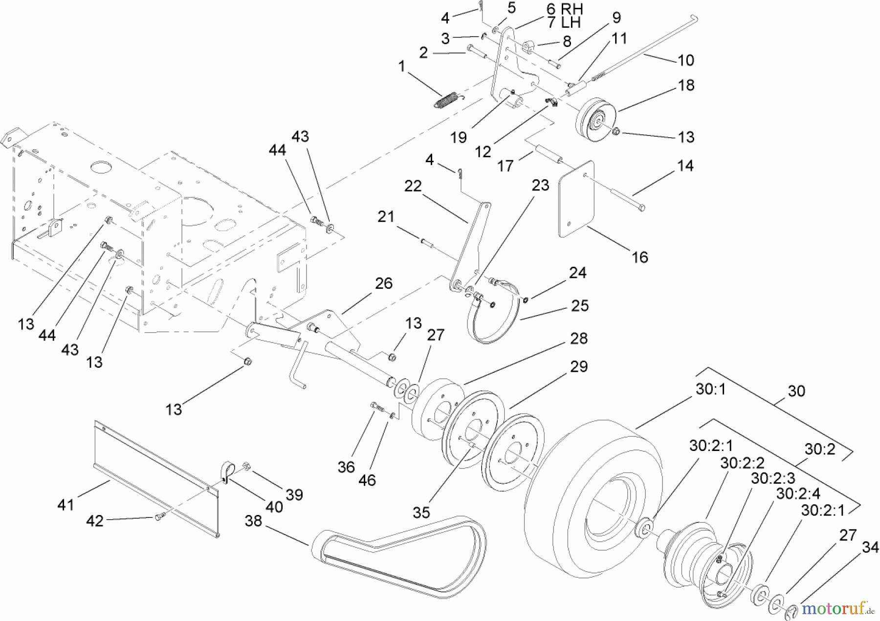  Rasenmäher für Großflächen 30696 - Toro Commercial 40