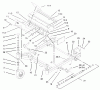 Zerto-Turn Mäher 74176 (Z147) - Toro Z Master Mower, 44" SFS Side Discharge Deck (SN: 230007001 - 230999999) (2003) Ersatzteile FRONT FRAME ASSEMBLY