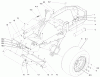 Zerto-Turn Mäher 74189 (Z355) - Toro Z Master 48" Mower and Bag (SN: 200000501 - 200999999) (2000) Ersatzteile TRACTION FRAME ASSEMBLY