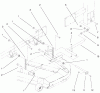 Zerto-Turn Mäher 74204 (Z255) - Toro Z Master Mower, 52" SFS Side Discharge Deck (SN: 992000 - 994000) (1999) Ersatzteile FRAME AND DECK ASSEMBLY