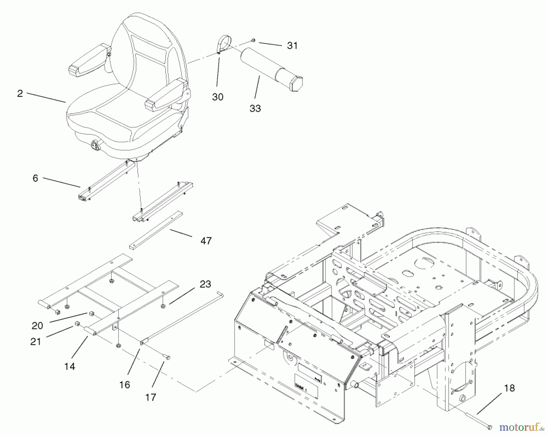 Zerto-Turn Mäher 74214 (Z287L) - Toro Z Master Mower, 72