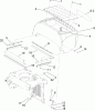 Zerto-Turn Mäher 74253 (Z589) - Toro Z Master Mower, 60" TURBO FORCE Side Discharge Deck (SN: 270000001 - 270999999) (2007) Ersatzteile HOOD ASSEMBLY