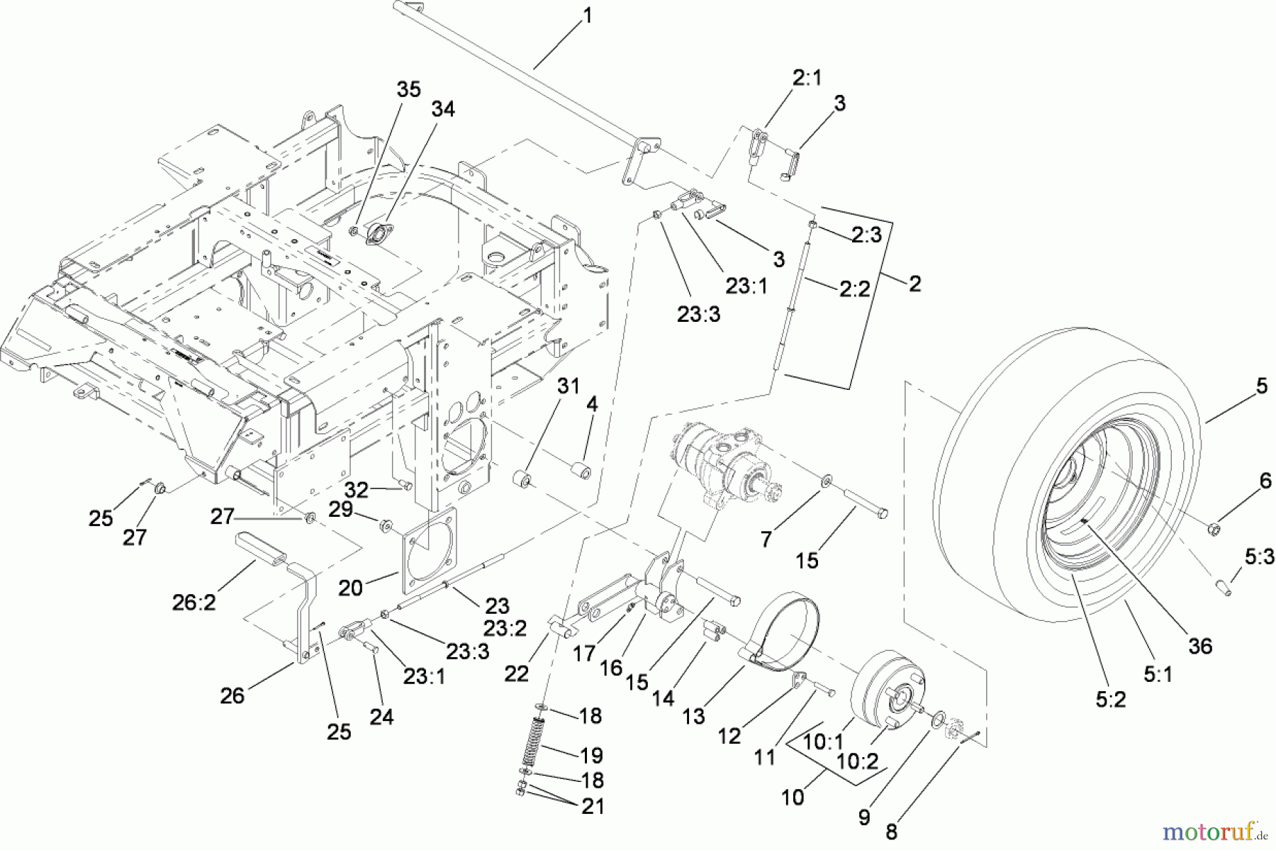  Zerto-Turn Mäher 74266 (Z580-D) - Toro Z Master Mower, 52