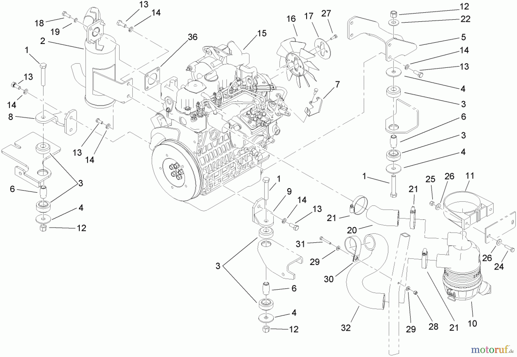  Zerto-Turn Mäher 74267CP (Z595-D) - Toro Z Master Mower, 60