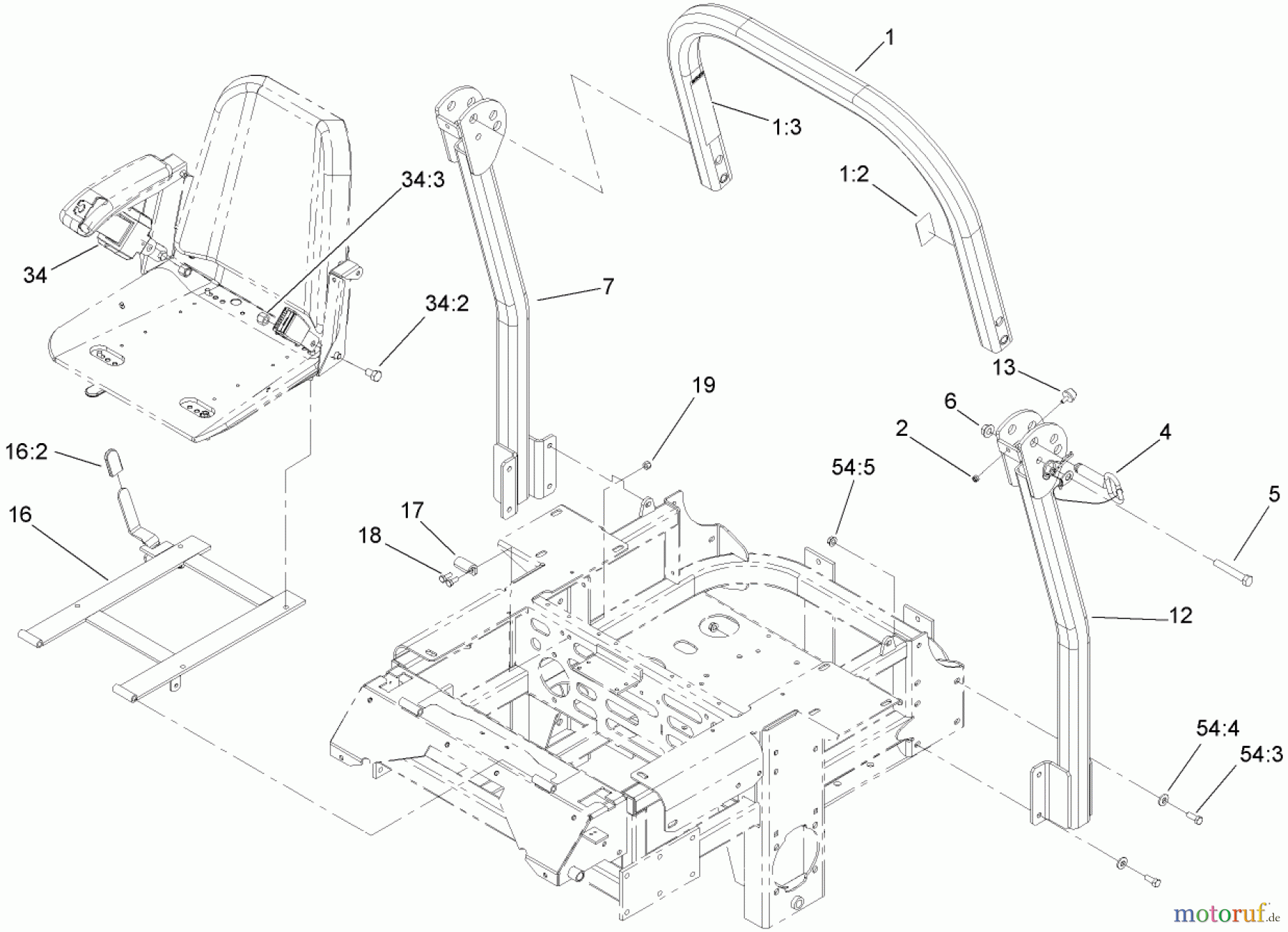  Zerto-Turn Mäher 74273 (Z558) - Toro Z Master Mower, 72