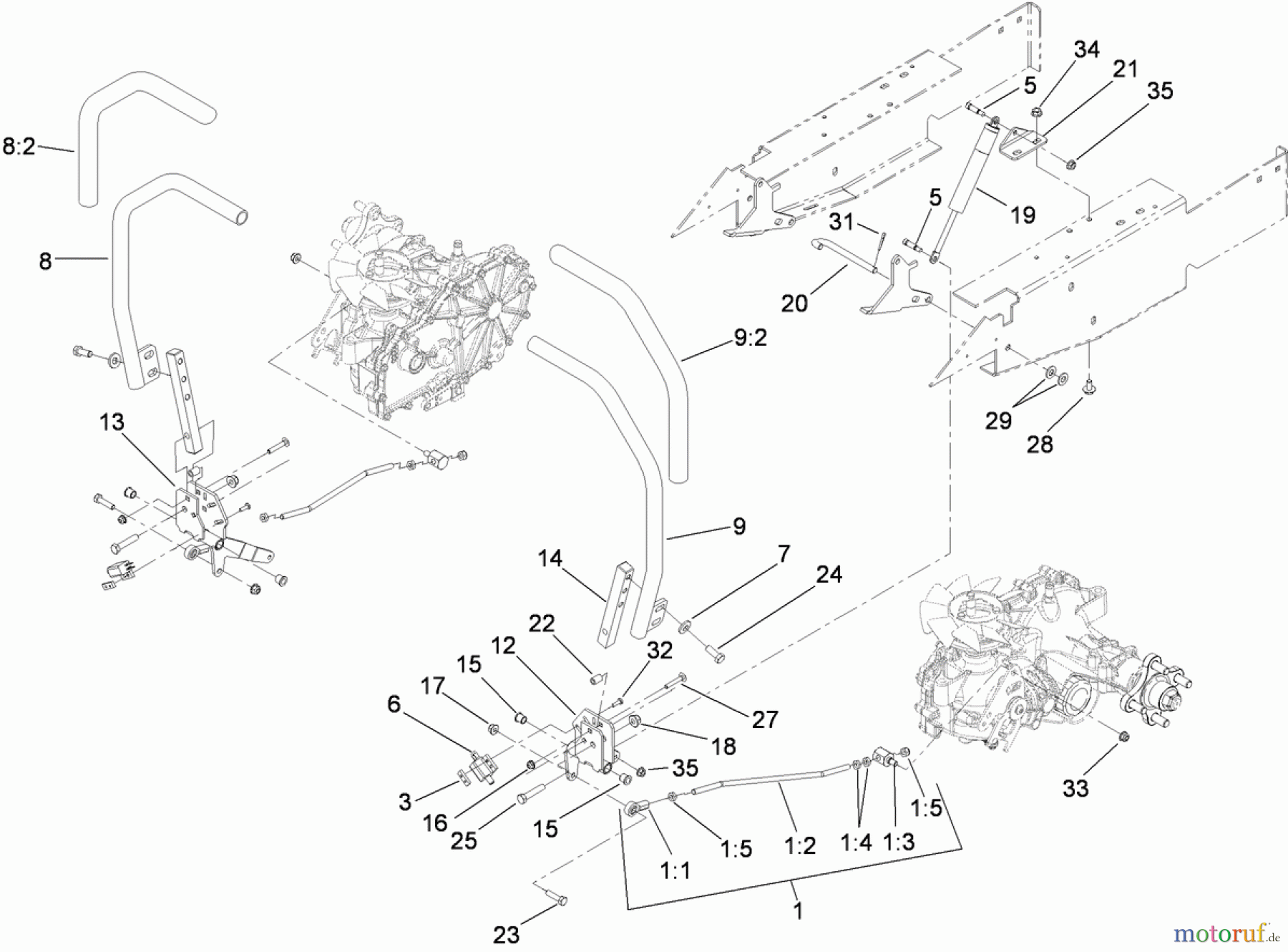  Zerto-Turn Mäher 74408CP (Z300) - Toro Z Master Mower, 34