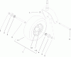 Zerto-Turn Mäher 74413 (Z449) - Toro Z Master Mower, 48" TURBO FORCE Side Discharge Deck (SN: 250005001 - 250999999) (2005) Ersatzteile CASTER WHEEL ASSEMBLY NO. 1-634662