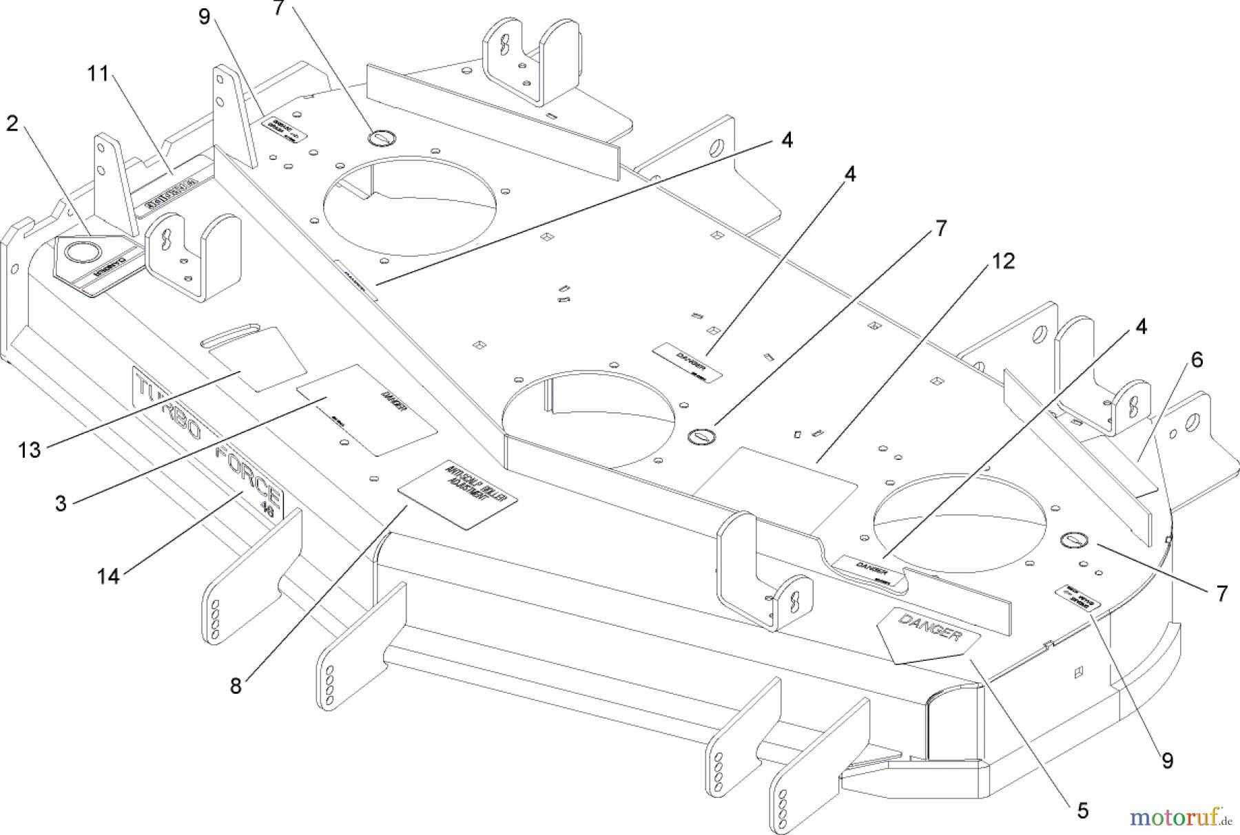  Zerto-Turn Mäher 74413 (Z449) - Toro Z Master Mower, 48