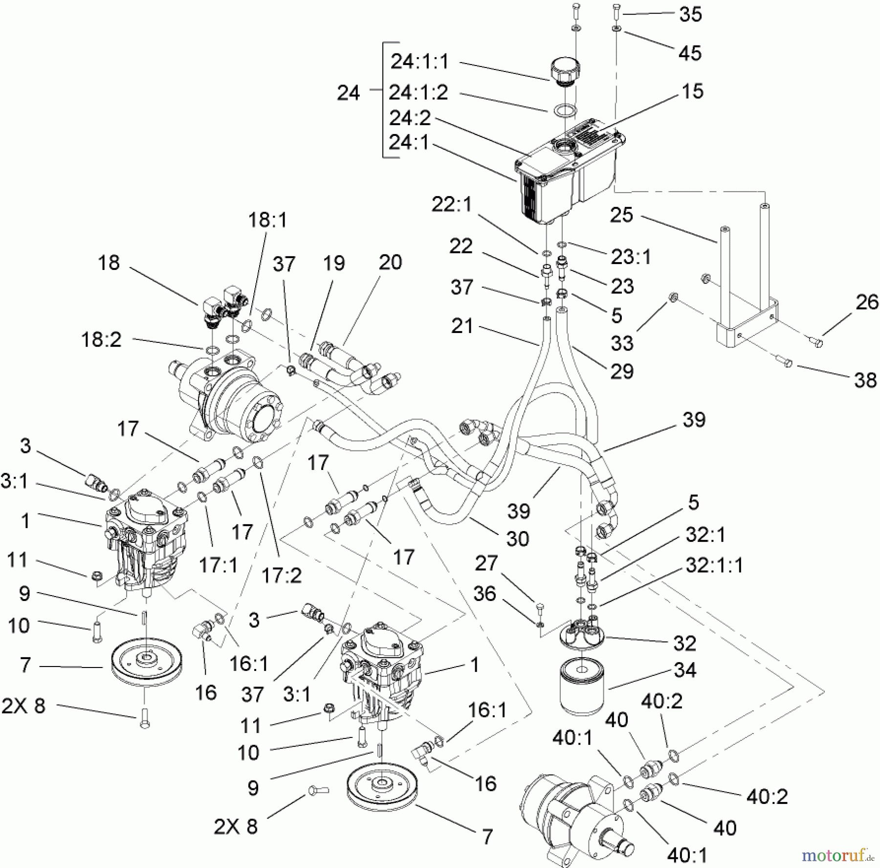Zerto-Turn Mäher 74417CP (Z450) - Toro Z Master Mower, 48