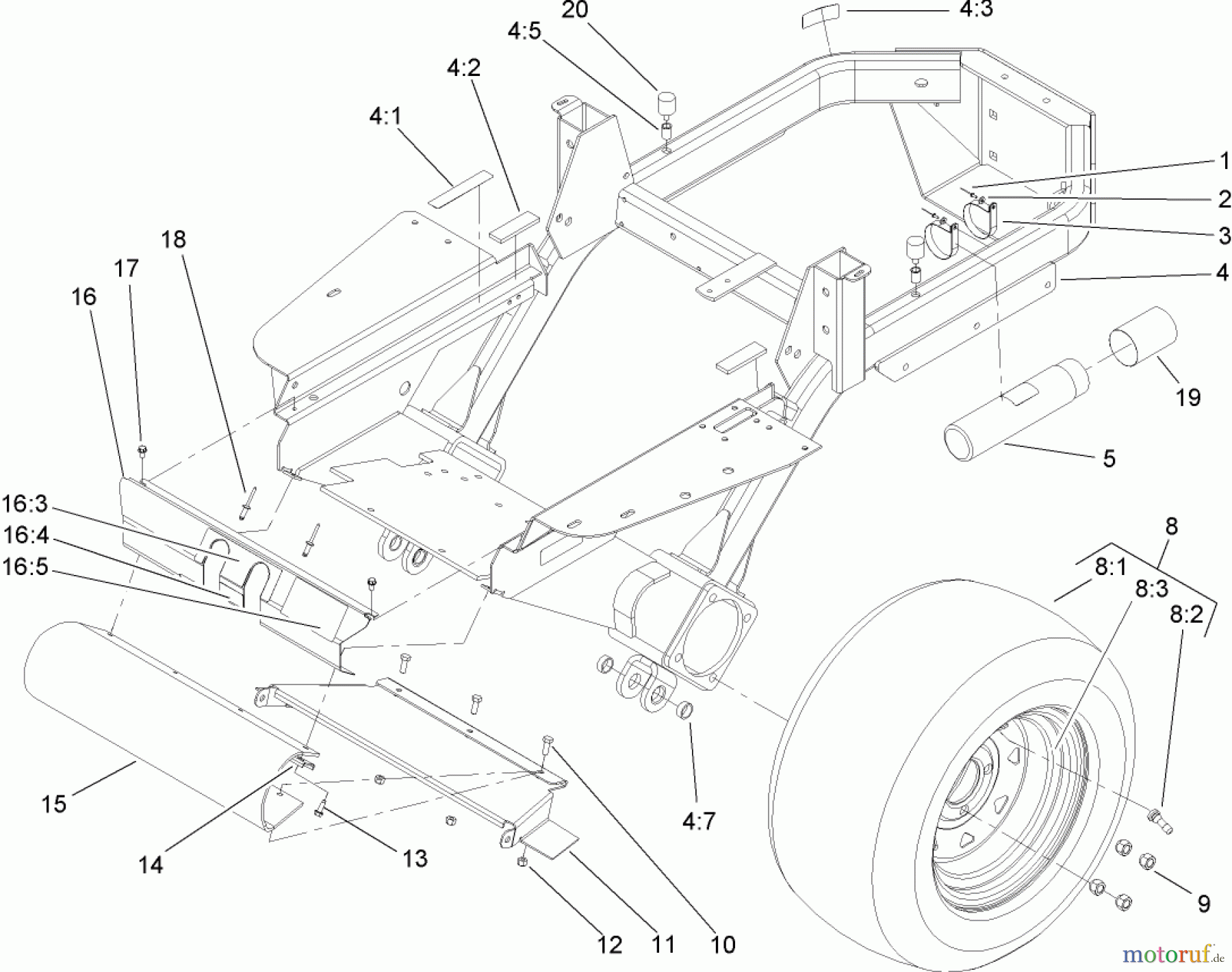  Zerto-Turn Mäher 74805 (Z355) - Toro Z Master 48