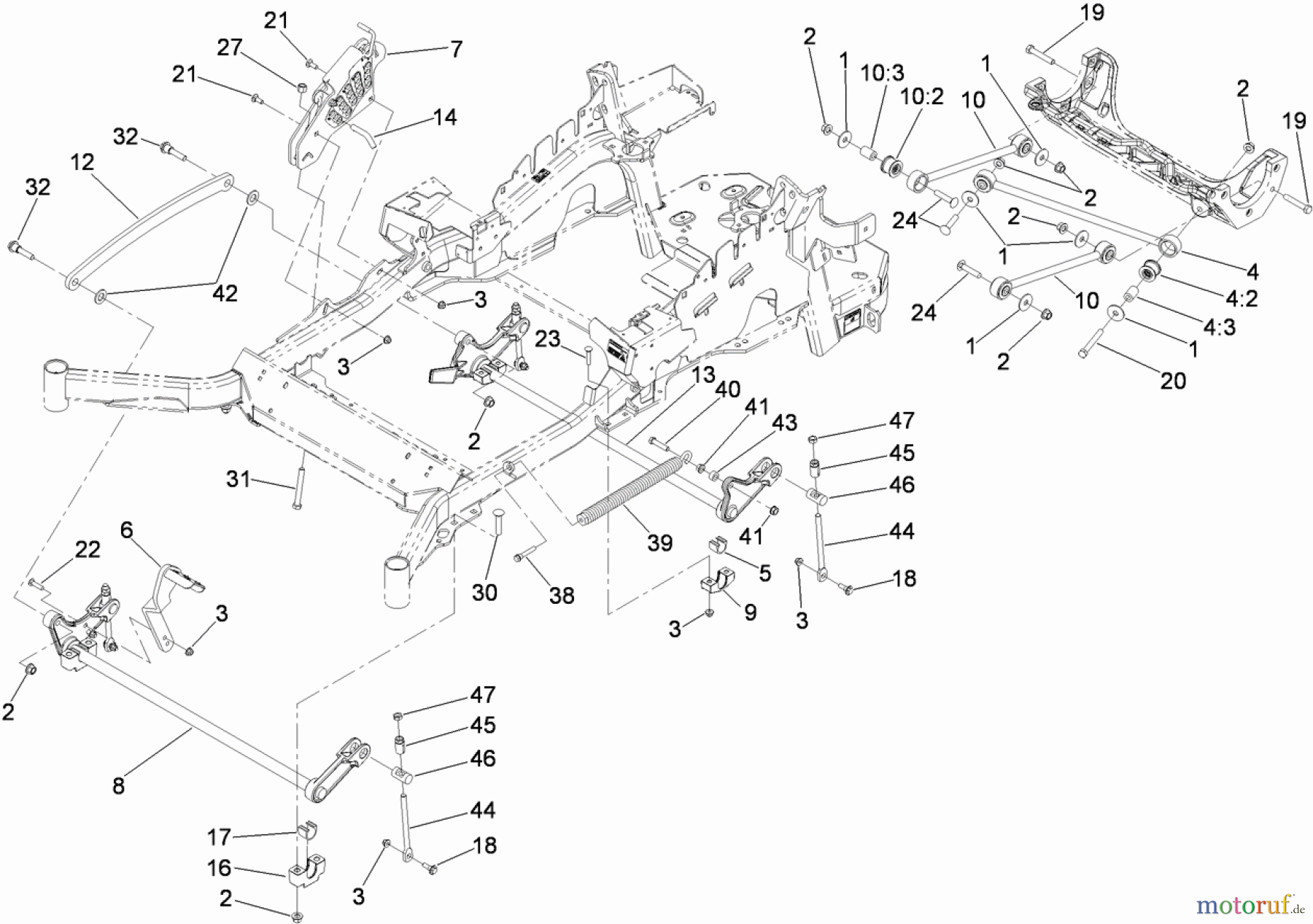  Zerto-Turn Mäher 74938 - Toro Z Master G3 Riding Mower, 72